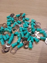 Ring Cable-Wire-Connector Insulated-Terminal Electrical-Crimp-Terminal 50PCS/100PCS RV2-6