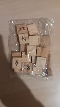 Cubo de Runas de madera Natural, 25 uds., adivinación, curación, Reiki, regalo de meditación, decoración