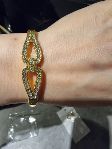 Kärlekshjärta Armband i rostfritt stål för kvinnor Armband Kristall Strass Infinity Smycken Bröllop Brud Moder Armband