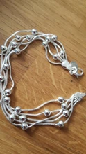 DOTEFFIL-pulsera de plata de ley 925 con cinco cadenas de serpiente, brazalete de cuentas liso, joyería de compromiso para boda