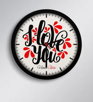 

Personalized Valentine's Day Design Wooden Wall Clock-83