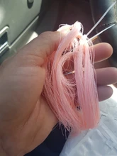 Lunker resplandor luminoso Ultravioleta fluorescente volar hilo de pesca strand línea de cuerda atar diy material ayudar ganchos moscas