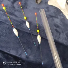 Flotador de pesca compuesto de plástico Nano, Bobbers, bola rodante, gran visibilidad, accesorios aparejos, 3 unids/lote