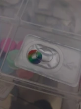 2 uds. De lentes para Cosplay, lentillas multicolores para ojos, maquillaje de Navidad, serie Anime, 1 par