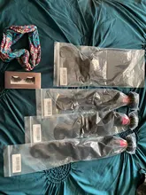 Nadula pelo Hd Cierre de encaje brasileño de la onda del cuerpo de mechones con cierre 4x4 Cierre de encaje brasileño extensiones de pelo ondulado mechones con cierre