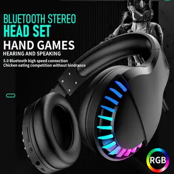 

Free Wolf Sh33 Wireless Wired Headset Dual-mode RGB Light Headphone Bass HIFI Noise Reduction Gaming Earphone With Microphone