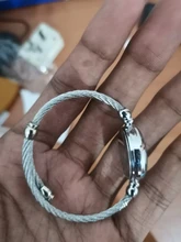 Pop-reloj analógico de cuarzo para mujer, pulsera de acero inoxidable, informal, de moda, Vintage, plateado, nuevo