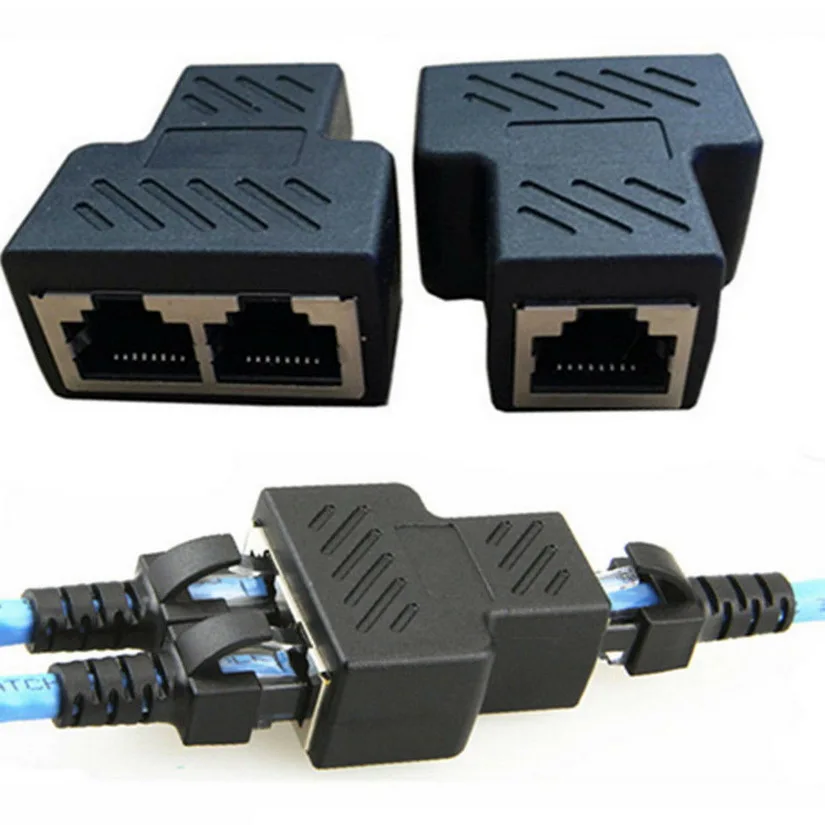 Разветвитель kphrtek RJ45 1 шт. адаптер на 2 способа двойной женский порт CAT5/6/7 кабель