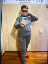 Suit Pant Knitted MVGIRLRU Sweater Winter Womens Warm Wool Soft Pullover