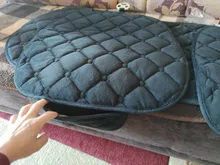 Short Seat-Cushion Plush-Chair Non-Slip Winter Rear/full-Set Mat Pad