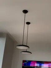 Suspension-Lamp Led-Pendant-Light Round-Plate Bedroom Art-Design Living-Room Modern Table-Study