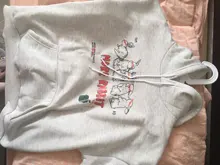 Sudadera con capucha para mujer, con estampado de conejo, estilo coreano, Kawaii, de poliéster, Harajuku