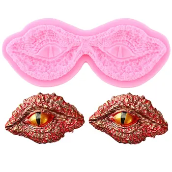 

3D Dinosaur Eyes Silicone Molds Candy Polymer Clay Mould DIY Party Cupcake Topper Fondant Cake Decorating Tools Chocolate Moulds