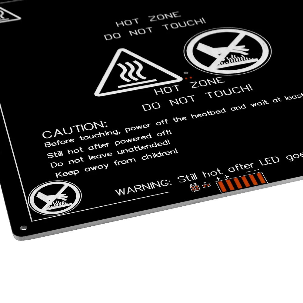 Hotbed com cabo, plataforma de heatbed, peça