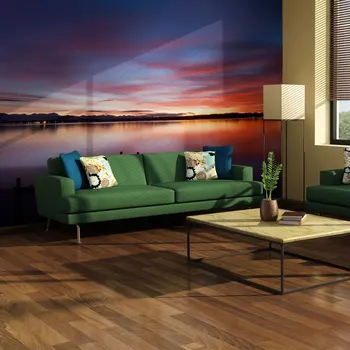 

Wall mural-smooth surface of a lake-200x154 cm