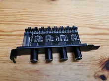 8-Channels Fan-Hub Fan-Control Cooling-Fan Cpu-Case Pwm Fan Pci-Bracket Power 12V No