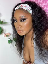 Belleza para siempre sin costuras agua Diadema con ondas pelucas brasileño peluca y bufanda Remy pelucas de cabello humano para las mujeres principiante agradable