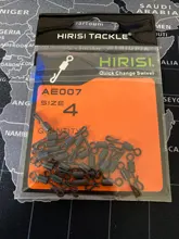 Giratorios de pesca de carpa, aparejo para pesca de carpa de acero inoxidable de cambio rápido, 25 piezas