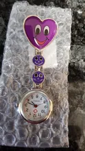 Precioso corazón cara de la sonrisa con Médicos Enfermeras de cuarzo de moda relojes de bolsillo con leontina de alta calidad TT @ 88