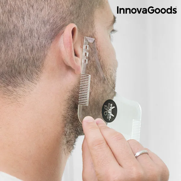 InnovaGoods хипстер Парикмахерская Борода шаблон для бритья