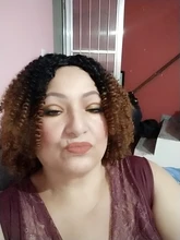 14 pulgadas Ombre pelo rubio Afro pelo rizado que teje 7 unids/lote extensiones de cabello sintético 6 mechones con cierre para las mujeres negras