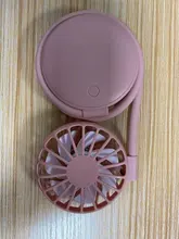 Ventilador de aire frío portátil para el hogar y la Oficina, miniventilador deportivo recargable con USB, manos libres para colgar en el cuello, 3 velocidades, ajustable