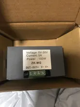 Controlador de Motor DC 5-30V, 12v, 24v, 5A, PWM, pantalla Digital de velocidad ajustable, codificador de relación de trabajo, frecuencia máxima de 15A, ZK-MG