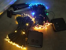 Festoon LED Christmas Fairy String Lights Outdoor Garden Solar Garland Lights Wedding