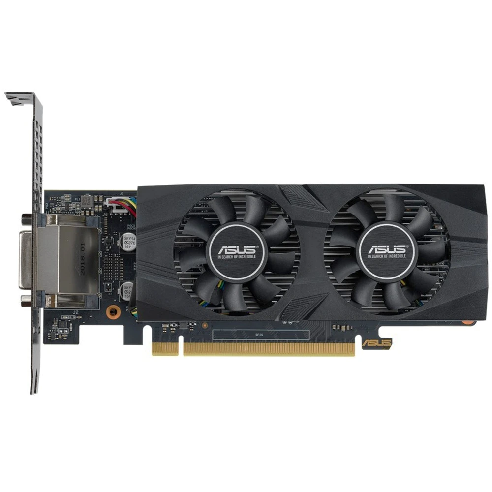 Видеокарта ASUS nVidia GeForce GTX 1650 1740MHz 4096MB 8002MHz 128 bit RTL [GTX1650-O4G-LP-BRK]