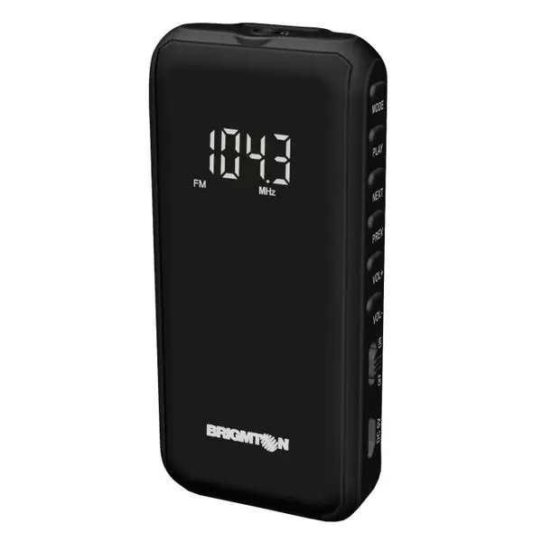 Portable Digital Radio BRIGMTON BT-124-N Micro SD Black