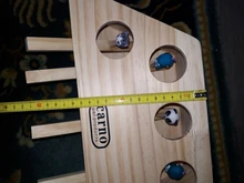 Toy Hamster Mouse Interactive-Maze Wooden Catnip Funny with Catch Chase Bite Solid 3/5-Holed