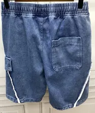 Verano de los hombres pantalones vaqueros pantalones cortos casuales de moda de Treetwear alta calidad caliente Retro de algodón Denim Pantalones Harajuku hombres pantalones cortos de talla grande