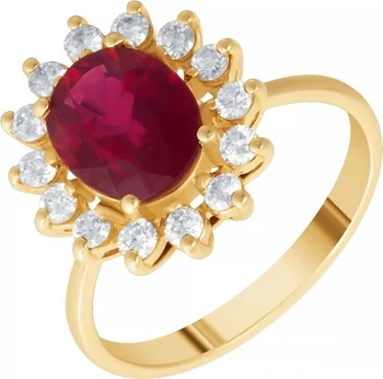 

Jay VI ring with Ruby and diamonds in Yellow Gold