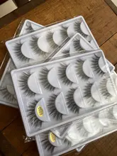 Pestañas postizas 3D de visón gruesas, 5 pares, maquillaje, pestañas llamativas, volumen Natural, suaves, g800