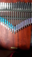Kalimba-Escala de 17 teclas, pegatinas de percusión, accesorios para Kit de instrumentos musicales para principiantes