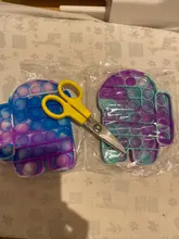 Juguete antiestrés para niños y adultos, juguete sensorial antiautismo con burbujas de empuje, juegos especiales de descompresión, mágico infinito