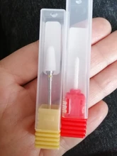 2 uds broca de clavo de cerámica para taladros eléctricos de manicura fresa para manicura cerámica diamante manicura máquina herramienta