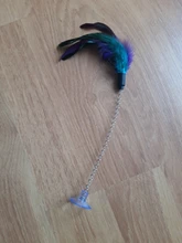 Cat-Toy-Stick Toys Mouse-Cage Bell Feather-Wand Pet-Supplies Random-Color Artificial