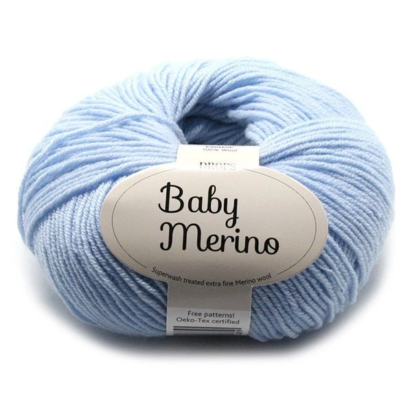 24 Light sky blue/св.голубой Пряжа DROPS «Baby Merino» - Цвет: 24 Light sky blue/св.голубой