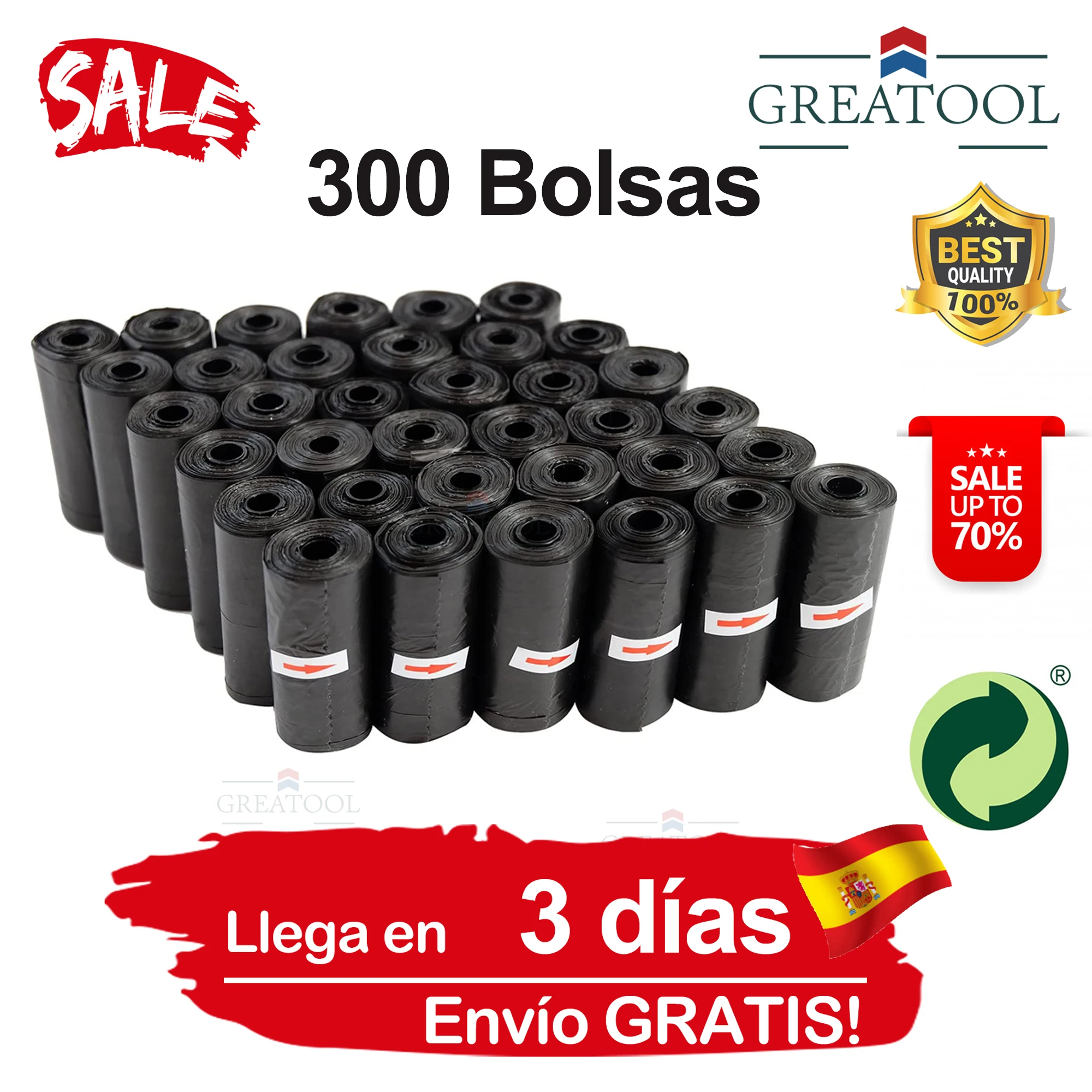 Bolsas para Caca de Perro o Mascotas,Colector,Soporte para Cucharas,Bolsa para Cachorros y Gatos,Rollos pequeños,Precio Fabrica