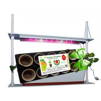 

Фитосветильник led "фитоспектр ожз" and peat pots 8 cm