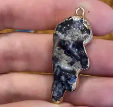 Collar de cuarzo rosa Natural, colgante de Piedra Rosa, ágata, colgantes de gemas, joyería hecha a mano, dije de piedra de péndulo, collar a granel