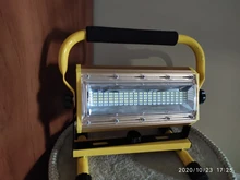 Lamp Floodlight Refletor 6x18650 100W LED COB with Battery--Charger