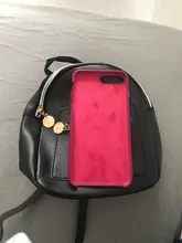 Mochila pequeña multifunción para chica, bolso escolar, a la moda, color negro