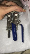 1/2 304 Stainless Steel Weldless Compact Ball Valve & Barb-Homebrew Beer Kettle Pot