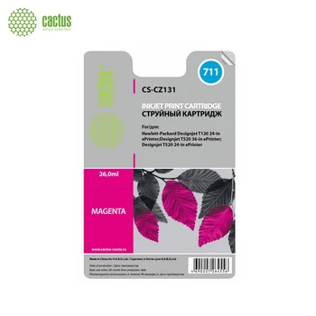 

Cartridge inkjet cactus cs-cz131 No. 711 magenta (26 ml) for HP DJ T120/T520