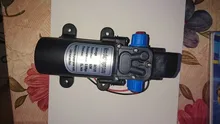 Mini bomba de agua de diafragma de 12V con interruptor automático, bomba de agua eléctrica de alta presión para lavado de coche, 60W, 5 litros por minuto, pulverizador automático de agua de 0.8Mpa
