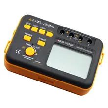 Victor VC60B+ цифровой тестер сопротивления изоляции Megohm Poke DC250/500/1000 V AC750V 0,1~ 2000M