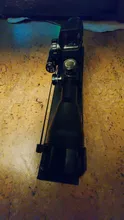 Fire Wolf-Mira iluminada telémetro para caza, rifle de retícula holográfica, visor de 4 retículas, láser rojo de 20 mm, ideal cacería, 4-12x50