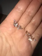 XIYANIKE-pendientes de circón con lazo para mujer, de Plata de Ley 925, moda coreana, gran oferta, VES6613